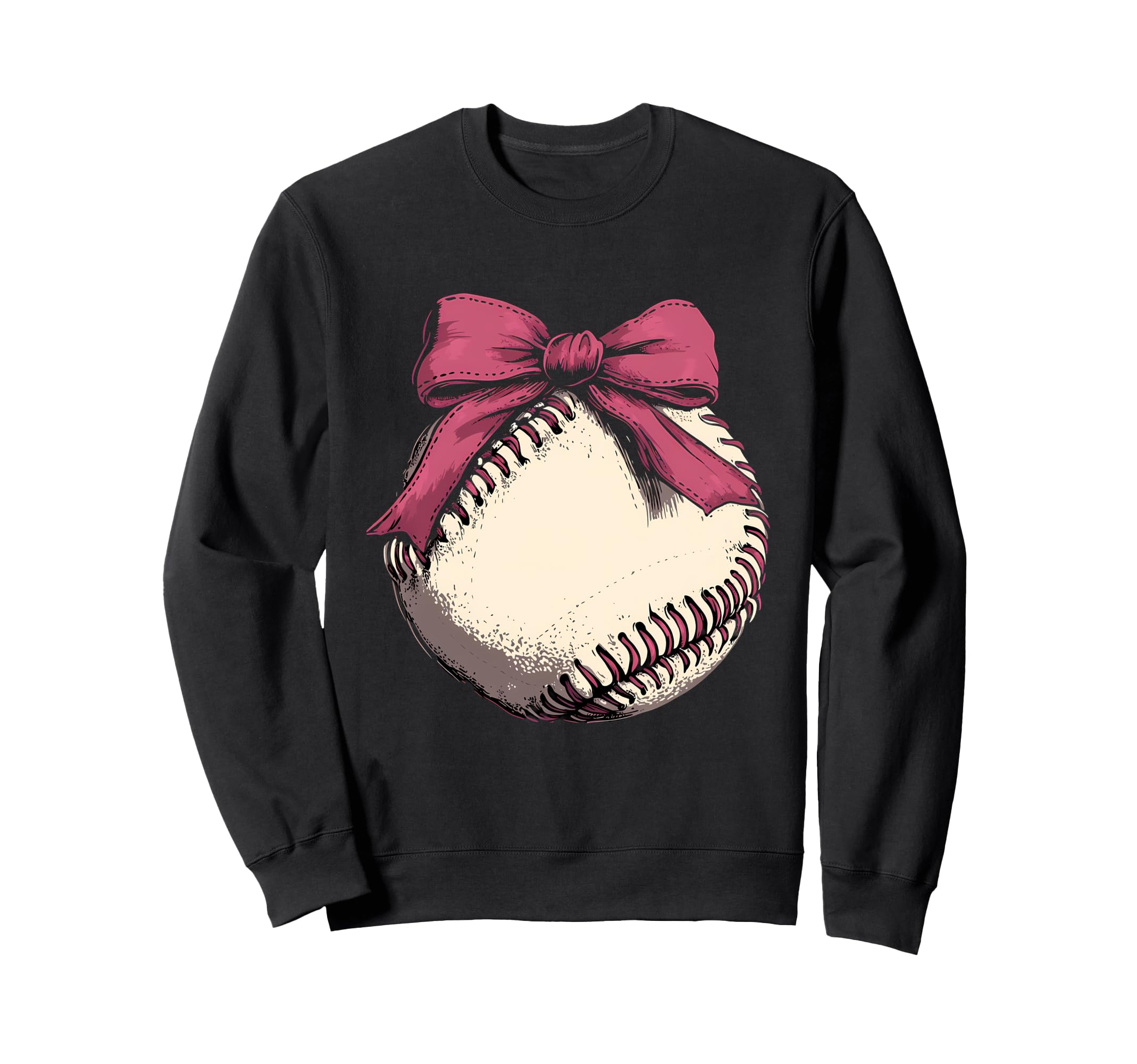 Baseball Coquette Bow Baseball Mom Sweatshirt - Aesthetic Graphic Men Women - T-Shirt, Sweatshirt, Hoodie