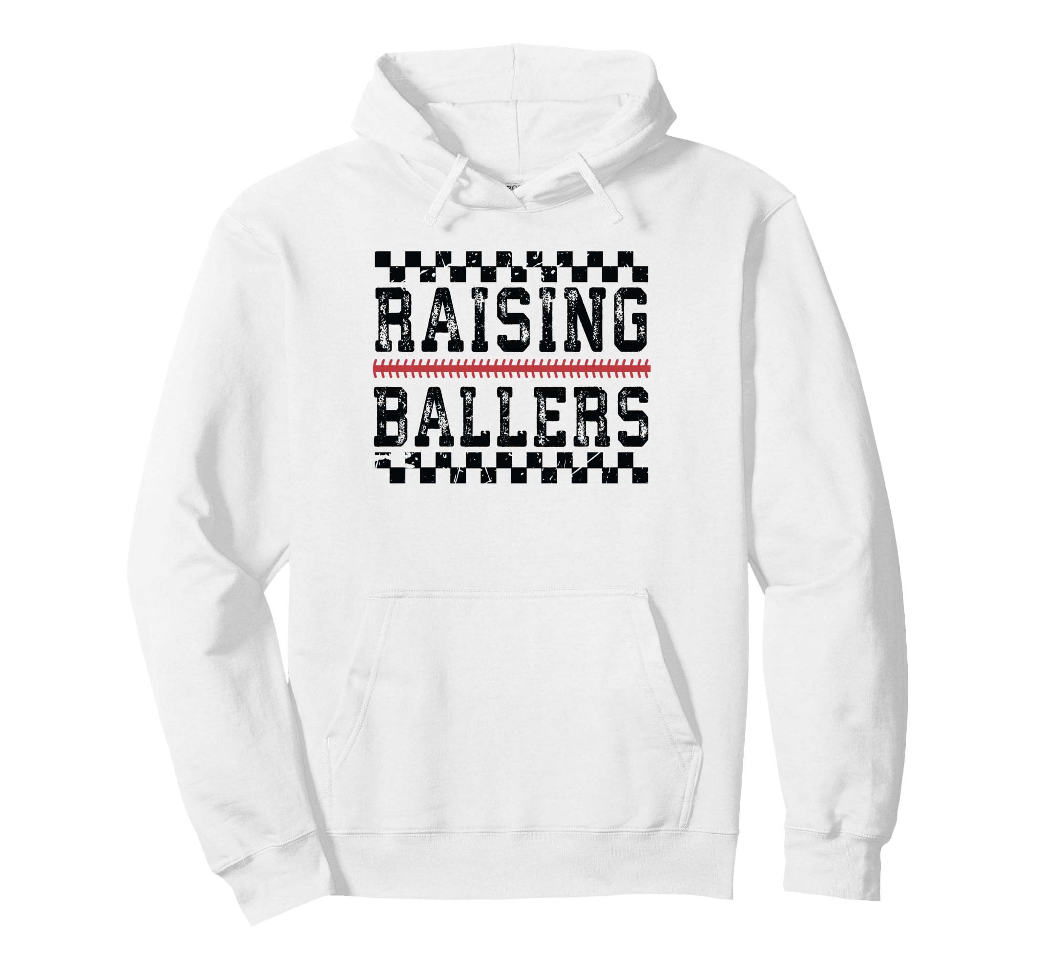 Raising Ballers Funny Mom Baseball Hoodie - Trendy Graphic Unisex - T-Shirt, Sweatshirt, Hoodie