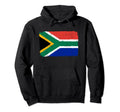 South Africa Flag Distressed Hoodie - Fun Novelty Design Unisex - T-Shirt, Sweatshirt, Hoodie