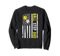 Ball Step Dad Us Flag Softball Sweatshirt - Custom Art Print Unisex - T-Shirt, Sweatshirt, Hoodie