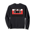 Hip Hop Red Cassette Tape Sweatshirt - Unique Graphic Unisex - T-Shirt, Sweatshirt, Hoodie