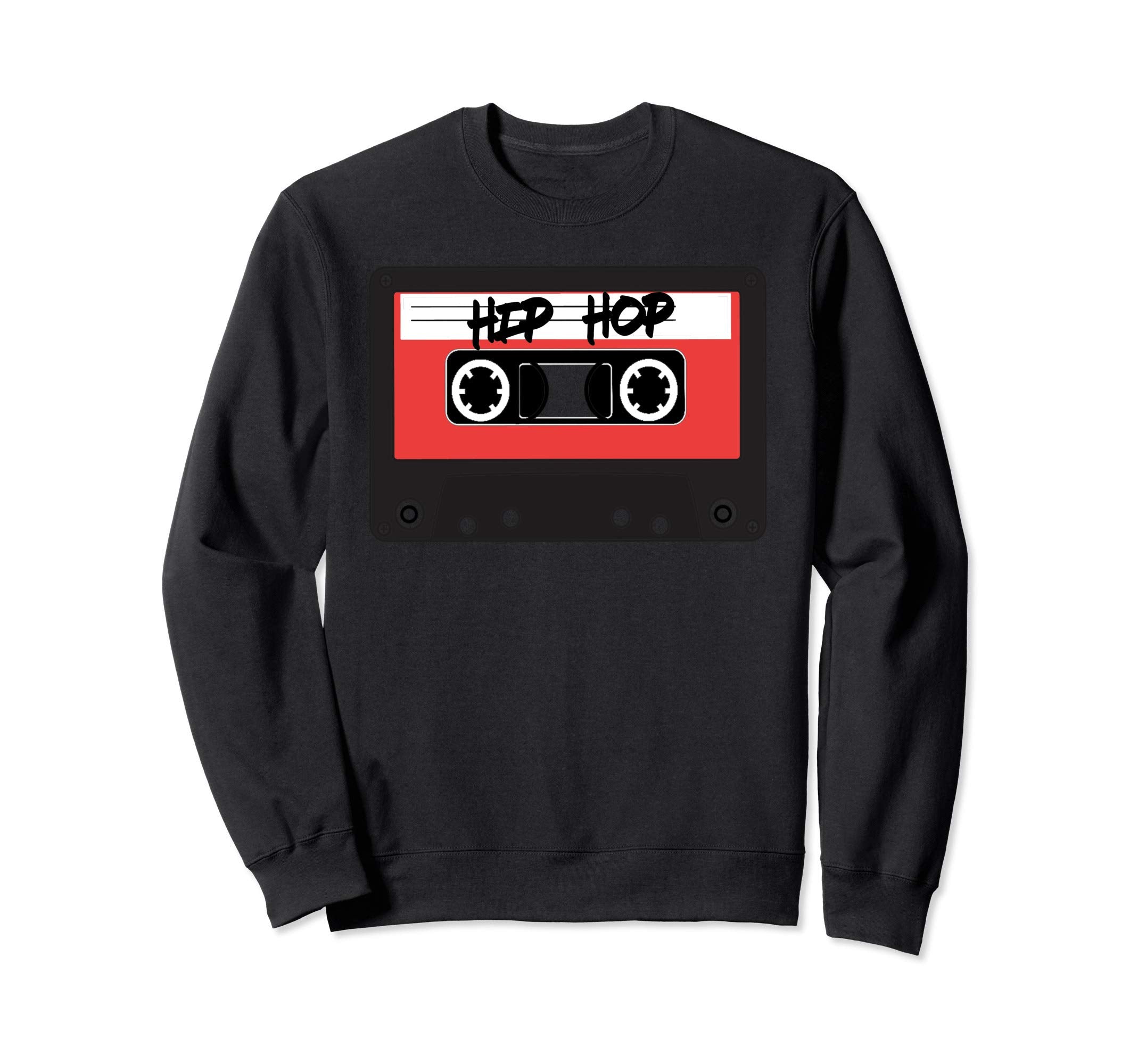 Hip Hop Red Cassette Tape Sweatshirt - Unique Graphic Unisex - T-Shirt, Sweatshirt, Hoodie