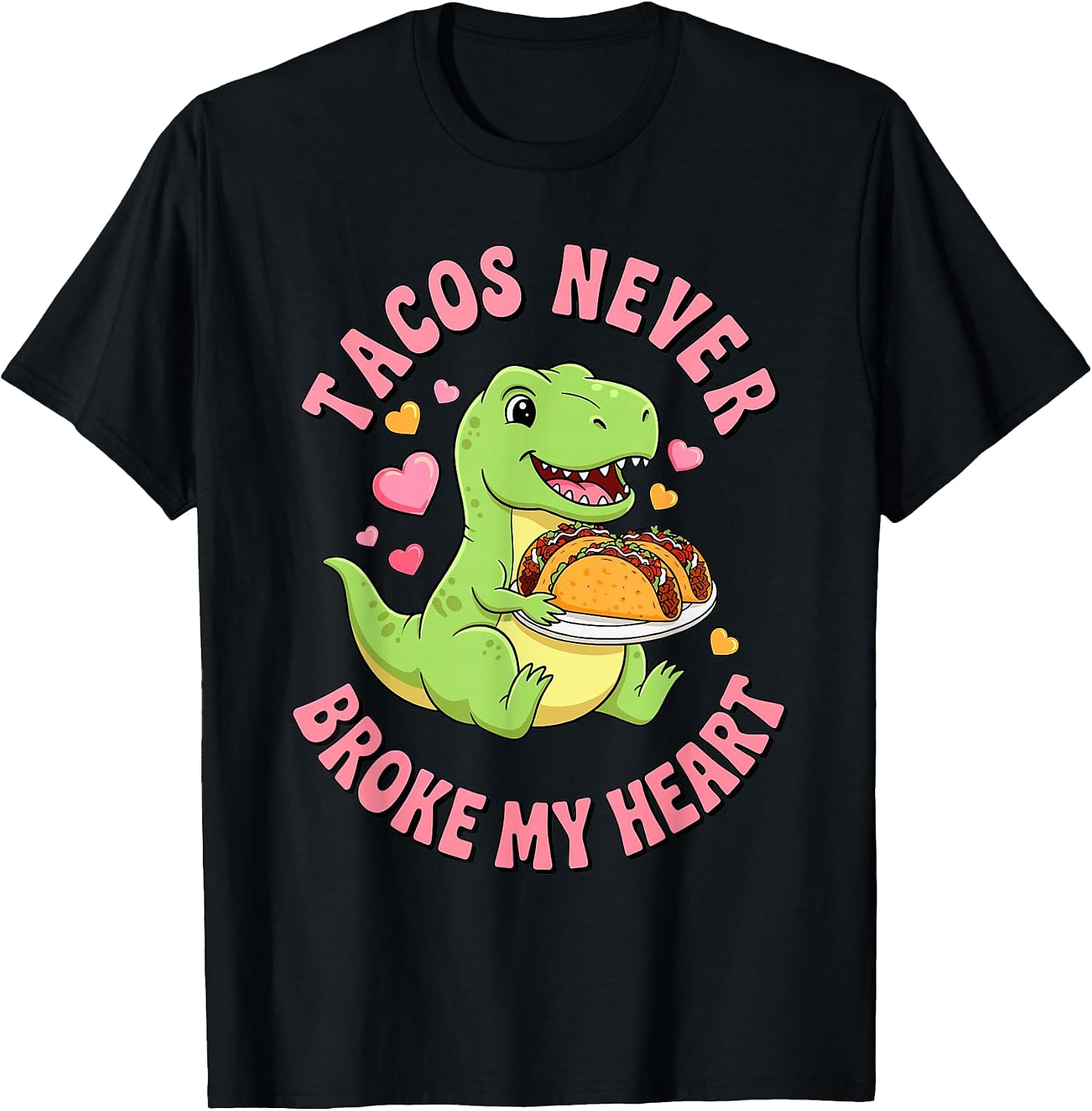 Cute Taco Dinosaur Lovers Funny Humor - Adult & Kids T-Shirts, Sweatshirts & Hoodies apparel design preview 1