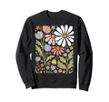 Wildflowers Flowers Pattern Sweatshirt - Fun Novelty Design Men Women - T-Shirt, Sweatshirt, Hoodie