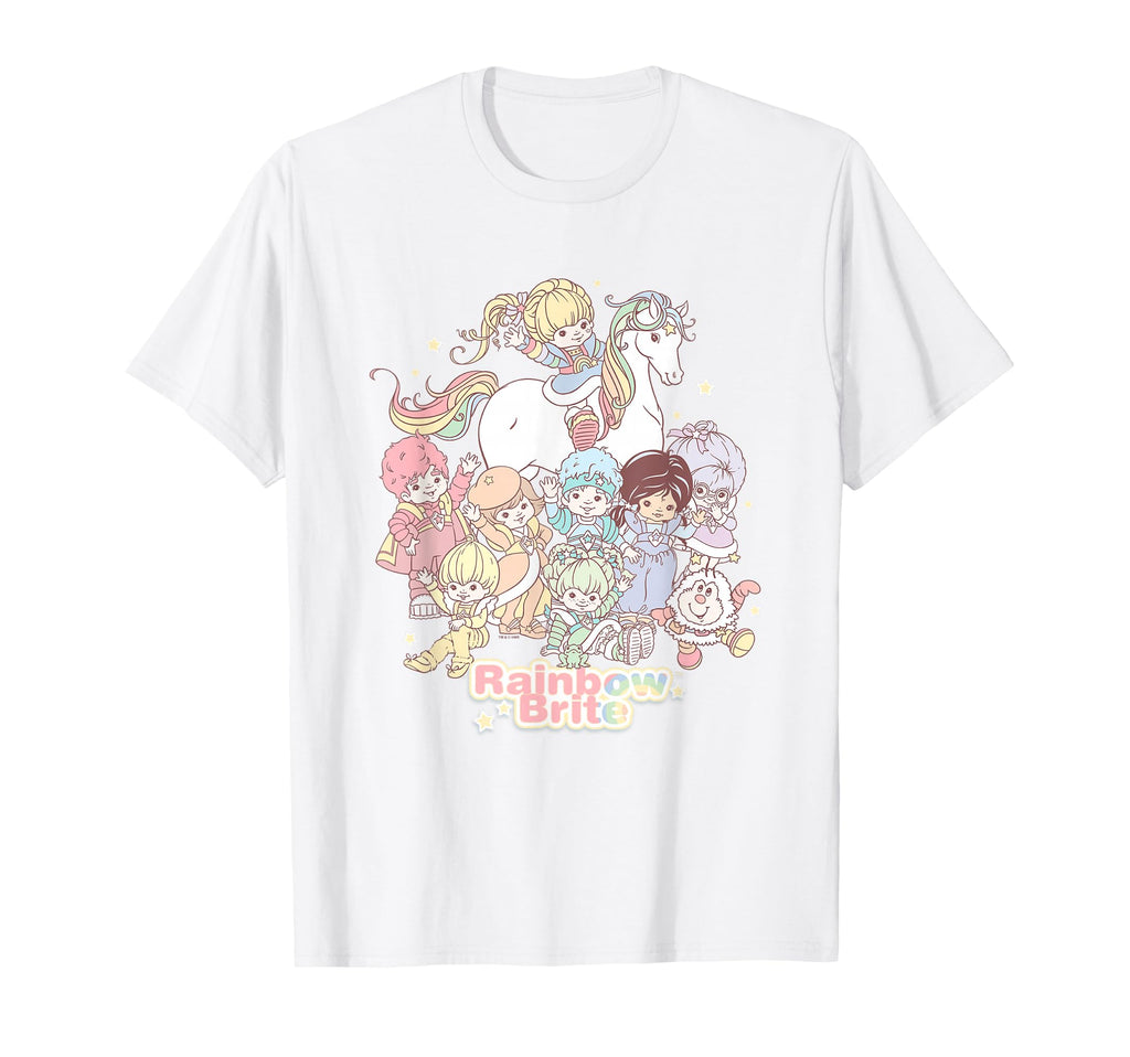 Rainbow Brite Pastel Colors Group Shot T-Shirt - Aesthetic Graphic Unisex - T-Shirt, Sweatshirt, Hoodie