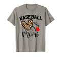Leopard Heart Baseball Mimi Mothers Day T-Shirt - Novelty Apparel Unisex - T-Shirt, Sweatshirt, Hoodie