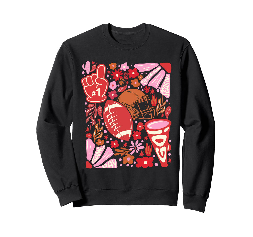 Touchdown Season Game Day Red Sweatshirt - Aesthetic Graphic Unisex - T-Shirt, Sweatshirt, Hoodie