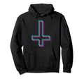 Aesthetic Satanic Inverted Cross Hoodie - Custom Art Print Men Women - T-Shirt, Sweatshirt, Hoodie