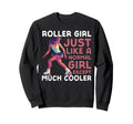Roller Skating Skate 1970S Roller Just Sweatshirt - Custom Art Print Unisex - T-Shirt, Sweatshirt, Hoodie