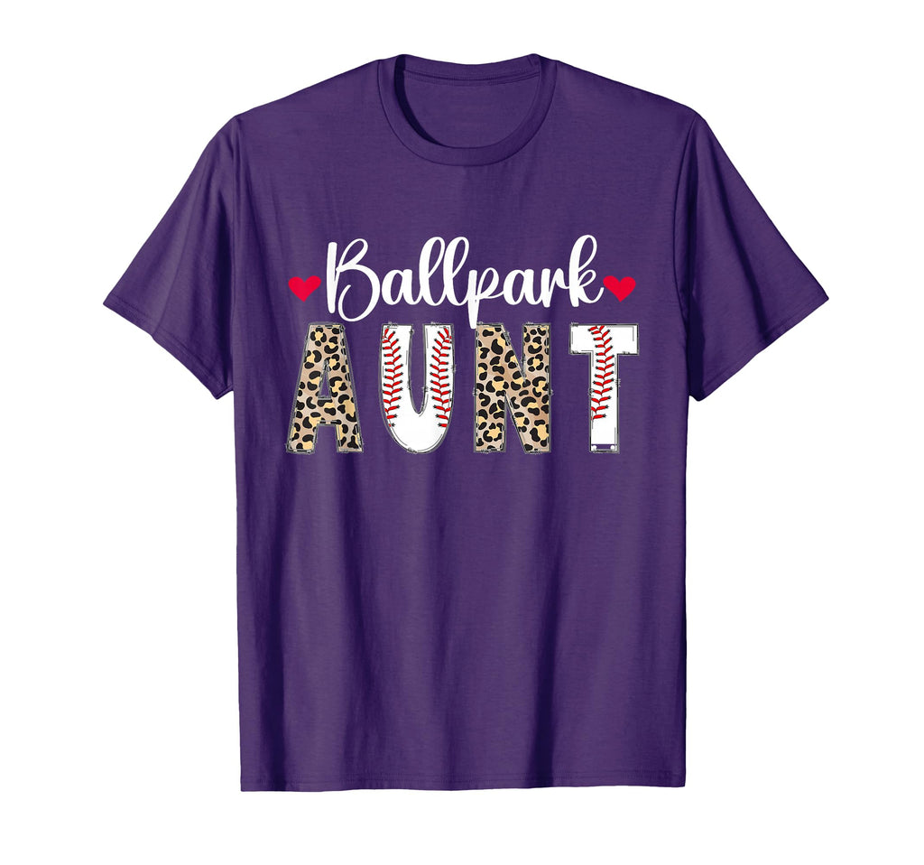 Ballpark Aunt Baseball Aunt Baseball T-Shirt - Minimalist Print Unisex - T-Shirt, Sweatshirt, Hoodie
