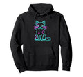 Sweet Cat Vaporwave Synthwave Japanese Hoodie - Graphic Print Men Women - T-Shirt, Sweatshirt, Hoodie
