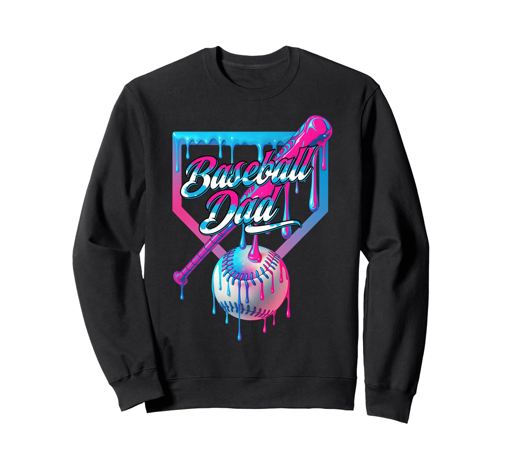 Funny Dad Dada Fathers Day Baseball Ice Sweatshirt - Graphic Print Unisex - T-Shirt, Sweatshirt, Hoodie