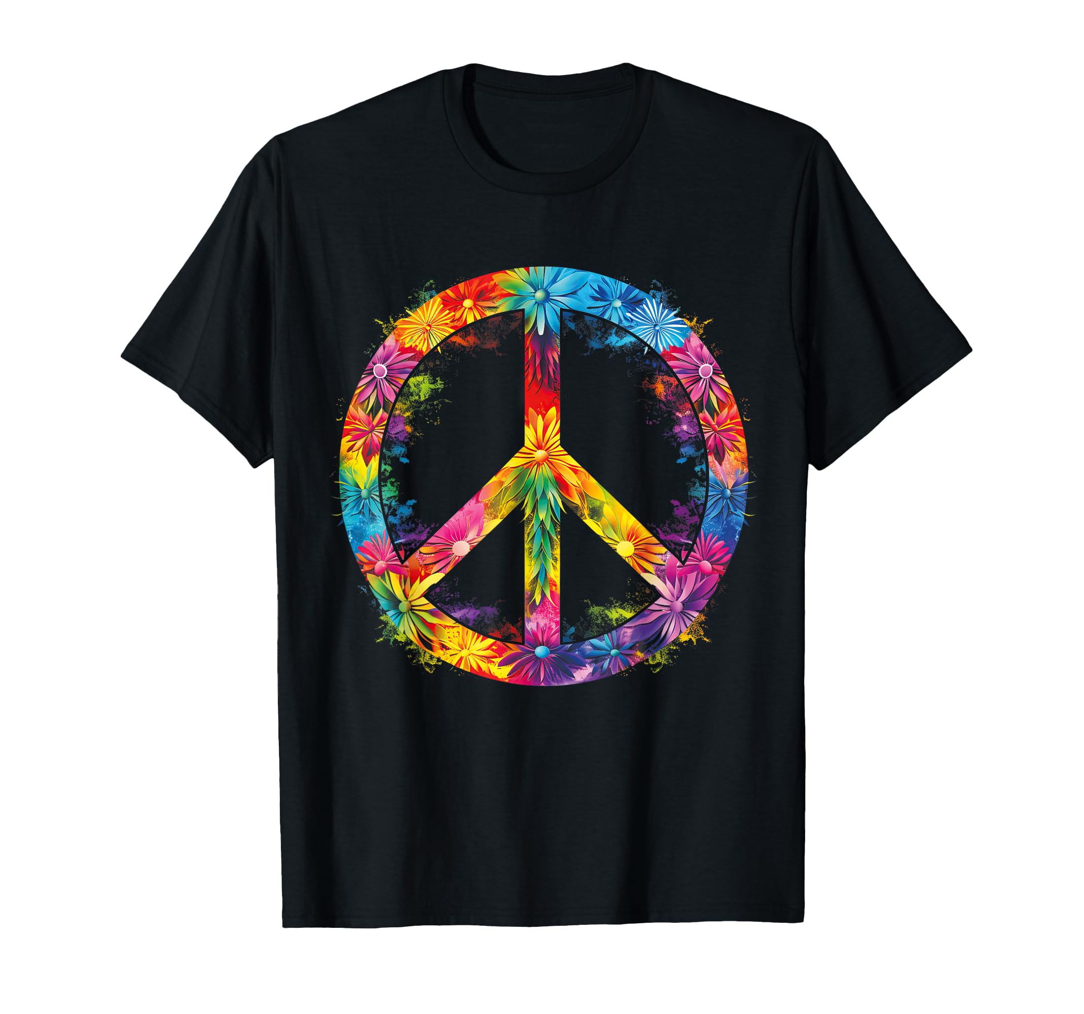 Peace Peace Sign 70S Groovy Love Flower T-Shirt - Graphic Print Men Women - T-Shirt, Sweatshirt, Hoodie
