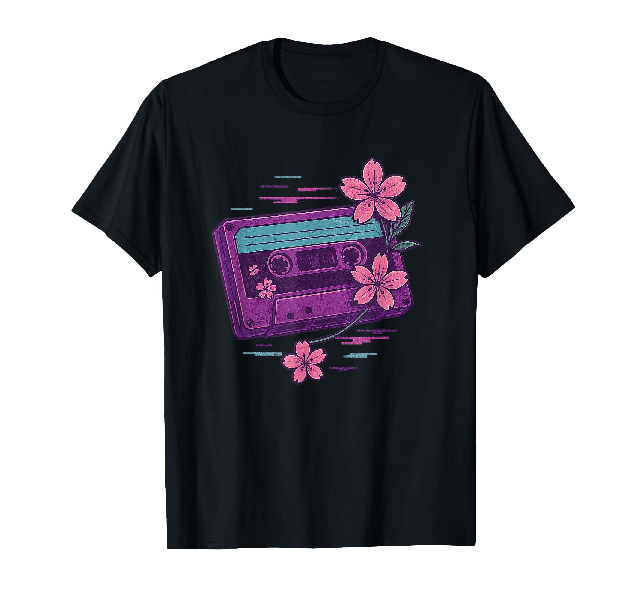 Cherry Blossom Cassette Vaporwave T-Shirt - Fun Novelty Design for Adults - T-Shirt, Sweatshirt, Hoodie