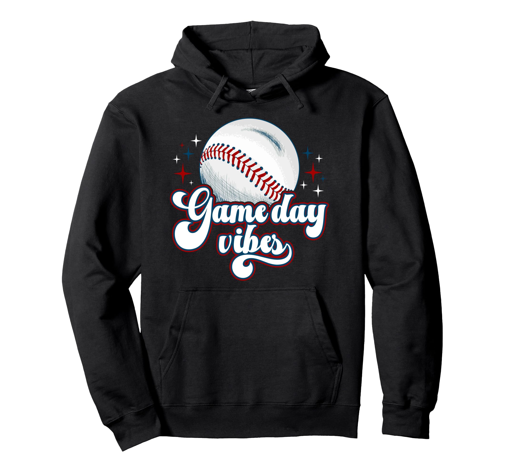 Game Day Vibes Baseball Game Day Hoodie - Novelty Apparel for Adults - T-Shirt, Sweatshirt, Hoodie