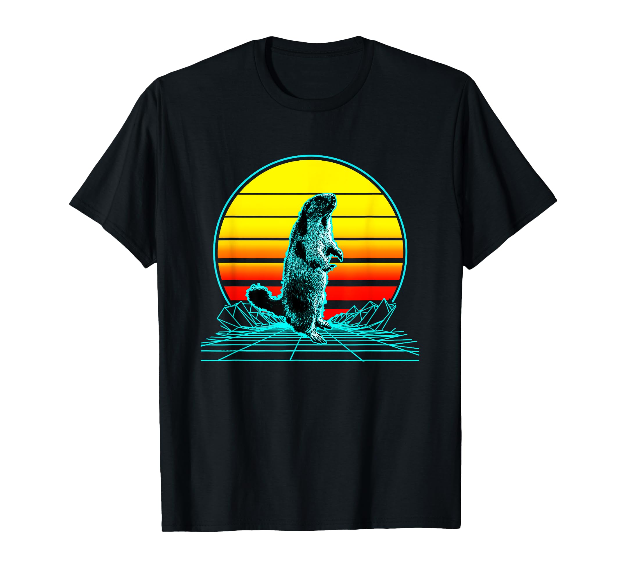 Sunset Marmot T-Shirt - Trendy Graphic Men Women - T-Shirt, Sweatshirt, Hoodie