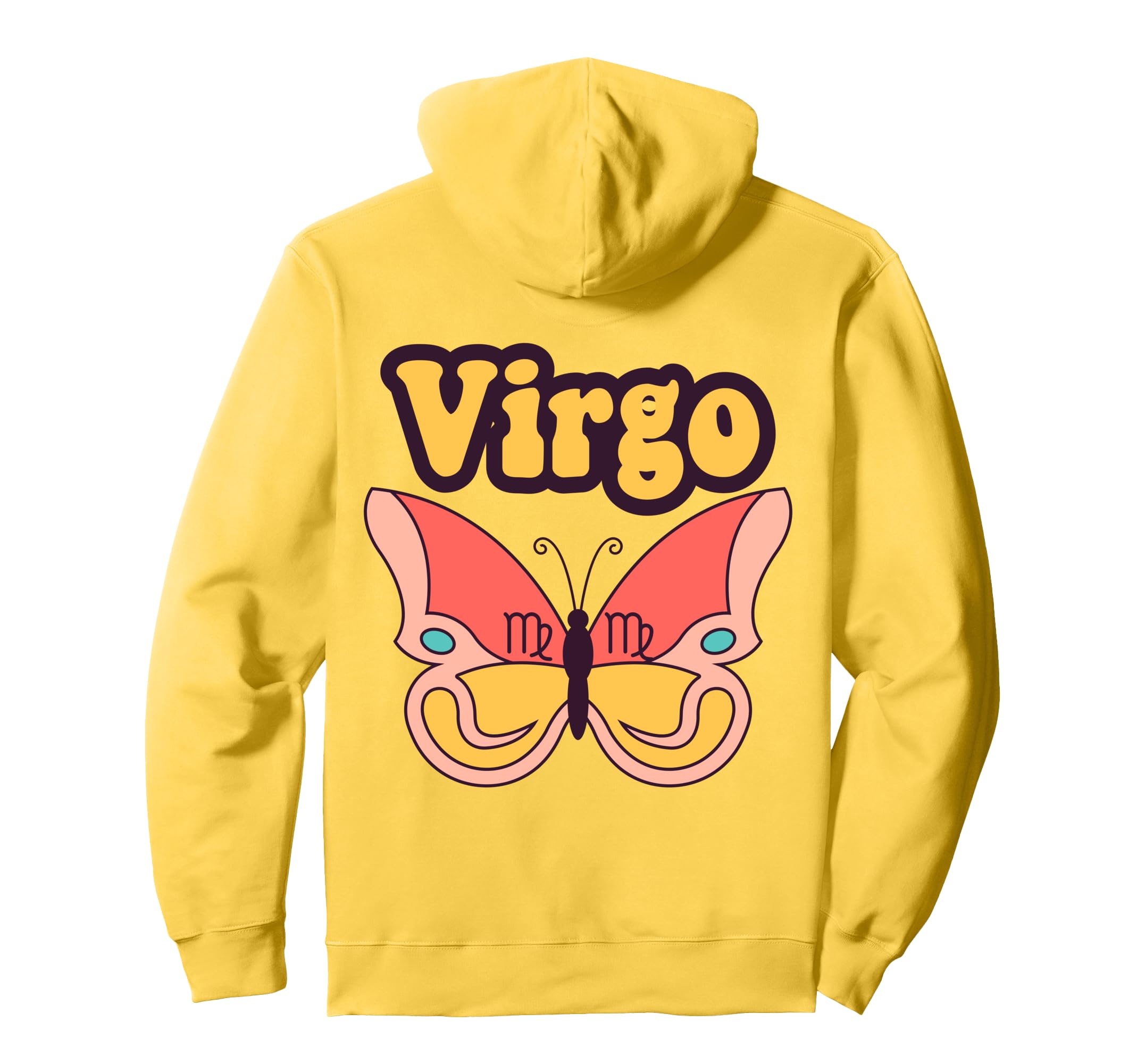 Virgo Zodiac Butterfly Boho Aesthetic Hoodie - Aesthetic Graphic Unisex - T-Shirt, Sweatshirt, Hoodie