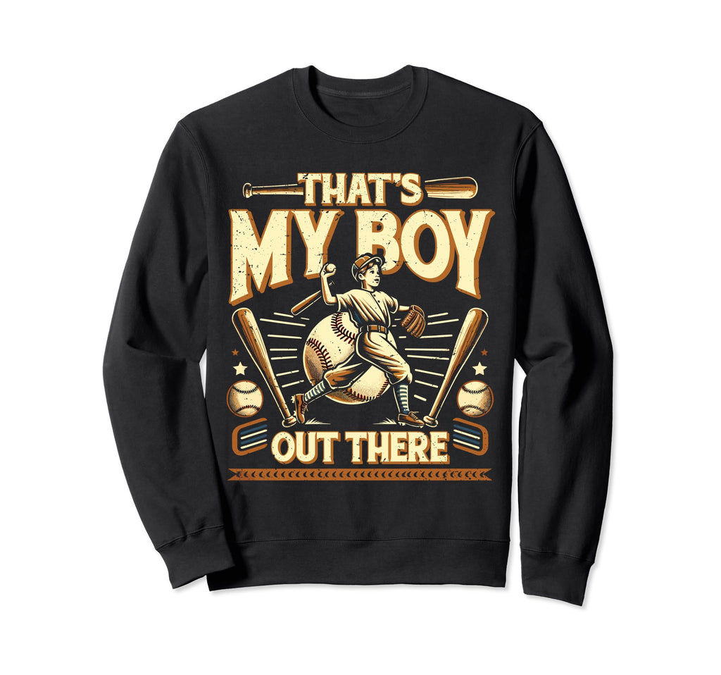 Baseball Dad Son Sweatshirt - Aesthetic Graphic for Adults - T-Shirt, Sweatshirt, Hoodie