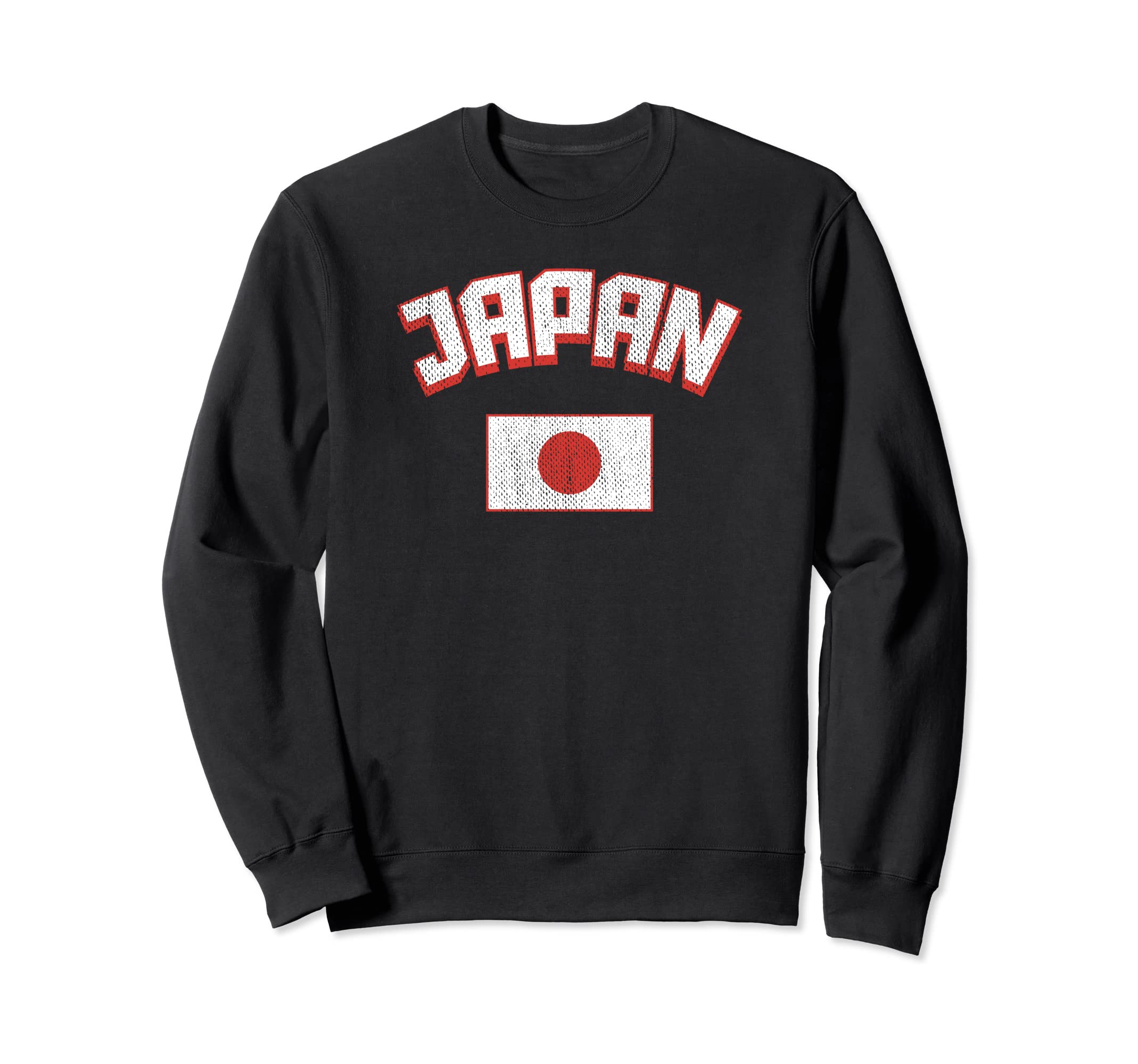 Japan Flag Distressed Country Sweatshirt - Aesthetic Graphic for Adults - T-Shirt, Sweatshirt, Hoodie