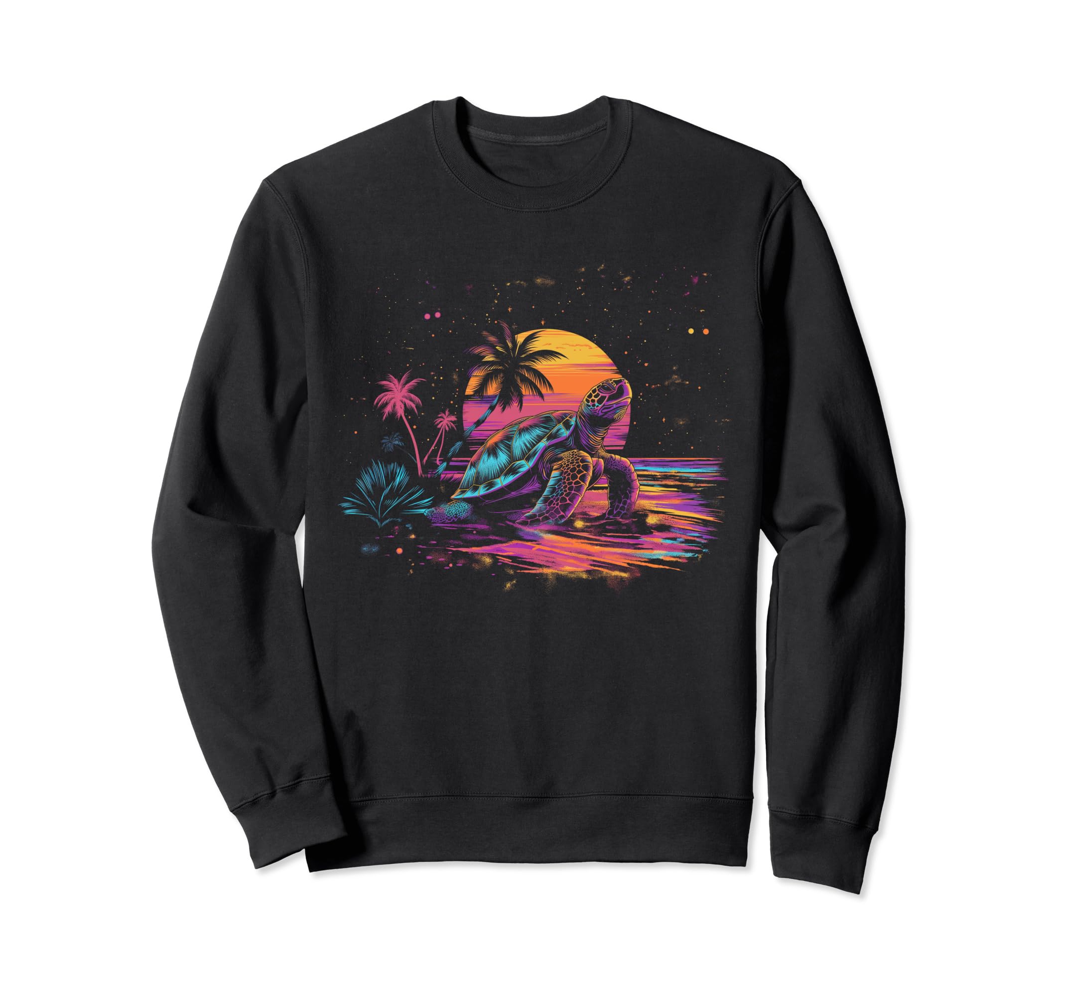 Turtle Vaporwave Aesthetic Sweatshirt - Novelty Apparel Men Women - T-Shirt, Sweatshirt, Hoodie