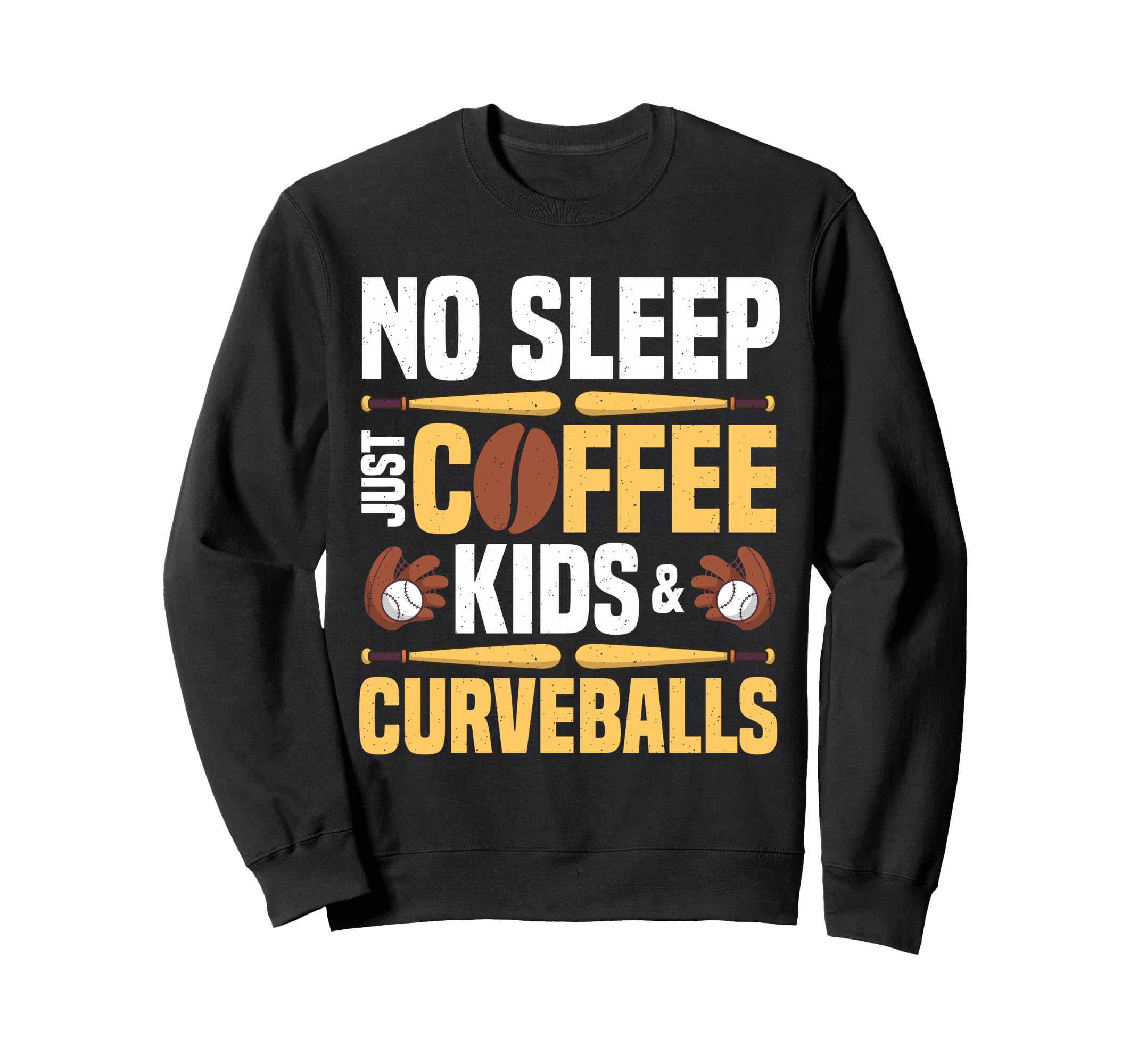 Coffee Lover Designs Baseball Mom Sweatshirt - Custom Art Print Men Women - T-Shirt, Sweatshirt, Hoodie