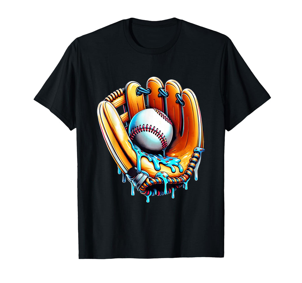Baseball Drip Glove Ice Cream T-Shirt - Streetwear Style Men Women - T-Shirt, Sweatshirt, Hoodie