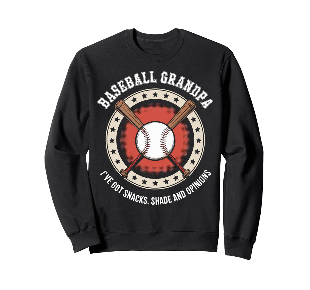 Funny Grandpa Baseball Player Fathers Hoodie - Trendy Graphic for Adults - T-Shirt, Sweatshirt, Hoodie