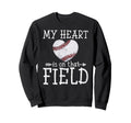 My Heart Is That Field Funny Sweatshirt - Minimalist Print for Adults - T-Shirt, Sweatshirt, Hoodie