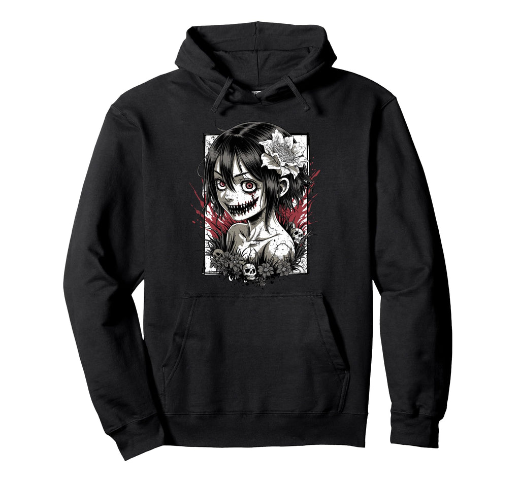 Japanese Horror Anime Manga Y2K Hannya Hoodie - Custom Art Print Men Women - T-Shirt, Sweatshirt, Hoodie