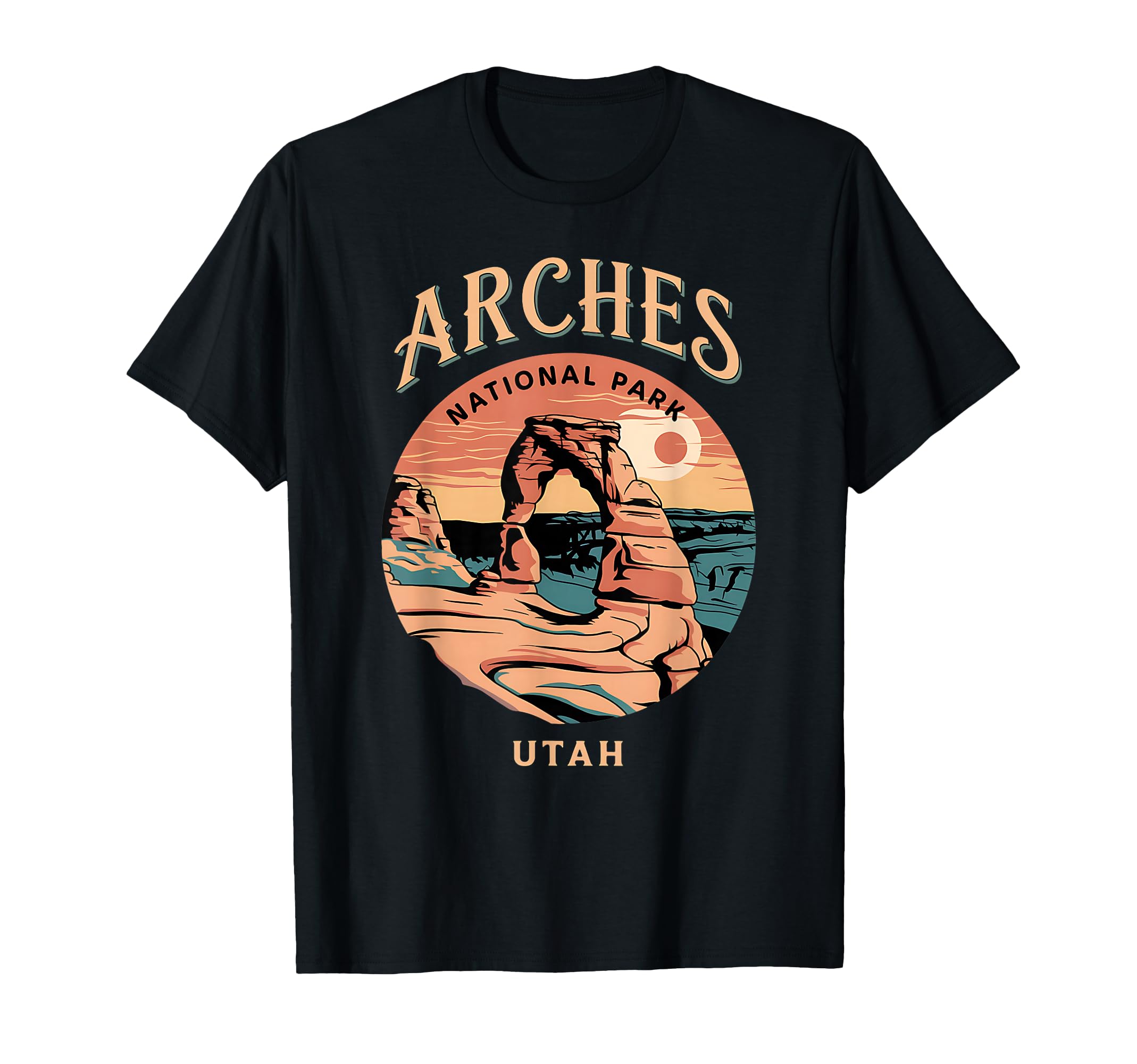 Hiking Camping Adventure Explorer Arches T-Shirt - Minimalist Print Unisex - T-Shirt, Sweatshirt, Hoodie