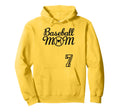 Baseball Mom Jersey 7 Baseball Hoodie - Aesthetic Graphic for Adults - T-Shirt, Sweatshirt, Hoodie