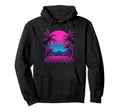 80S Vaporwave Aesthetic Palm Trees Hoodie - Custom Art Print Men Women - T-Shirt, Sweatshirt, Hoodie