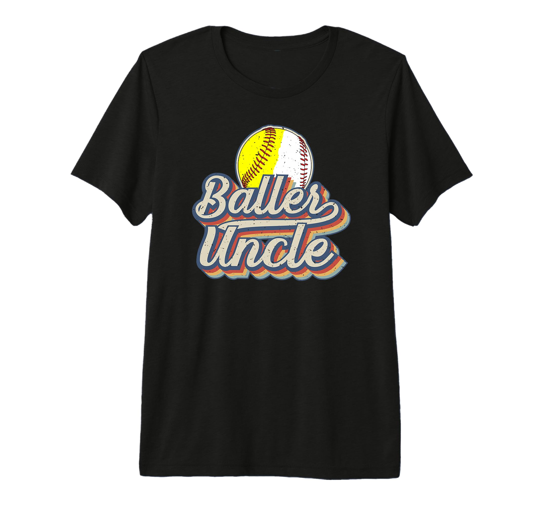 Mens Baller Uncle Softball Baseball T-Shirt - Aesthetic Graphic Men Women - T-Shirt, Sweatshirt, Hoodie