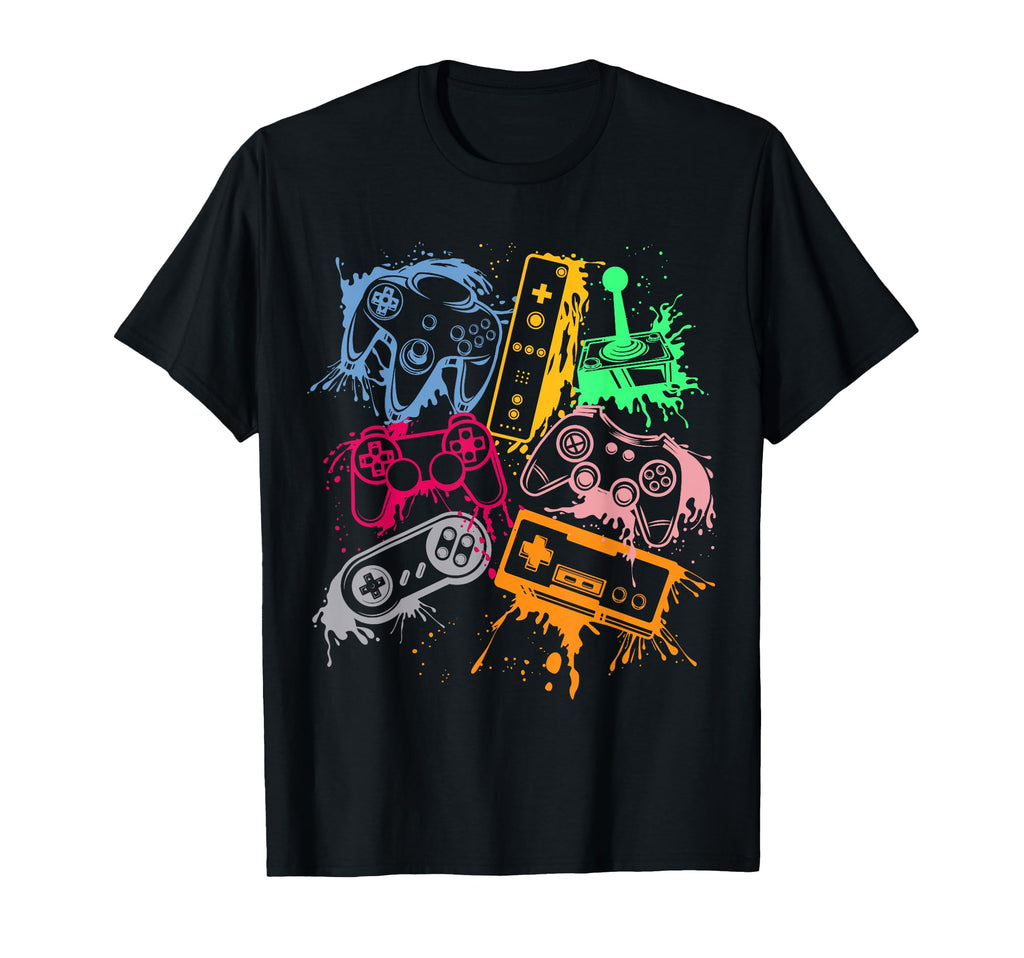 Video Game Console Controllers 80S T-Shirt - Custom Art Print Men Women - T-Shirt, Sweatshirt, Hoodie