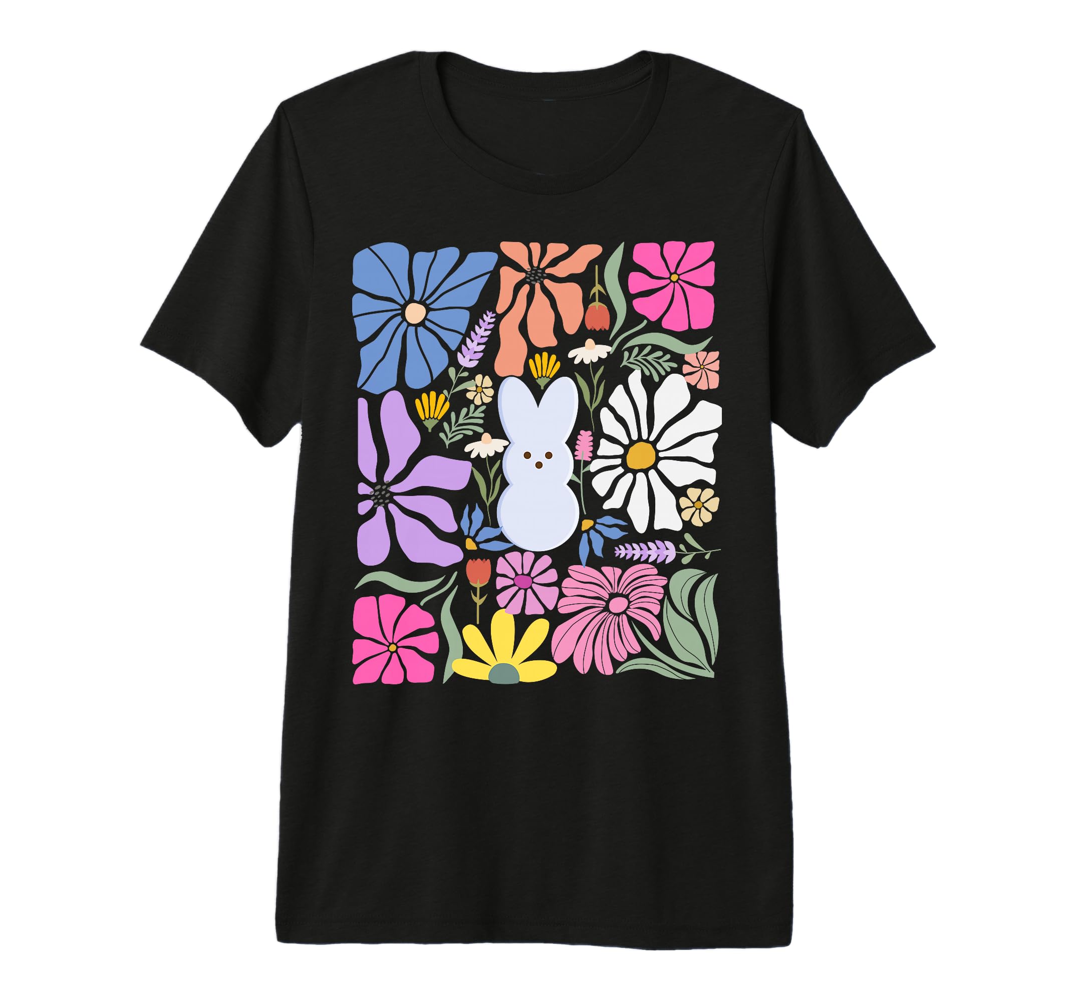 Easter Floral Bunny Boho Flowers And T-Shirt - Unique Graphic Men Women - T-Shirt, Sweatshirt, Hoodie
