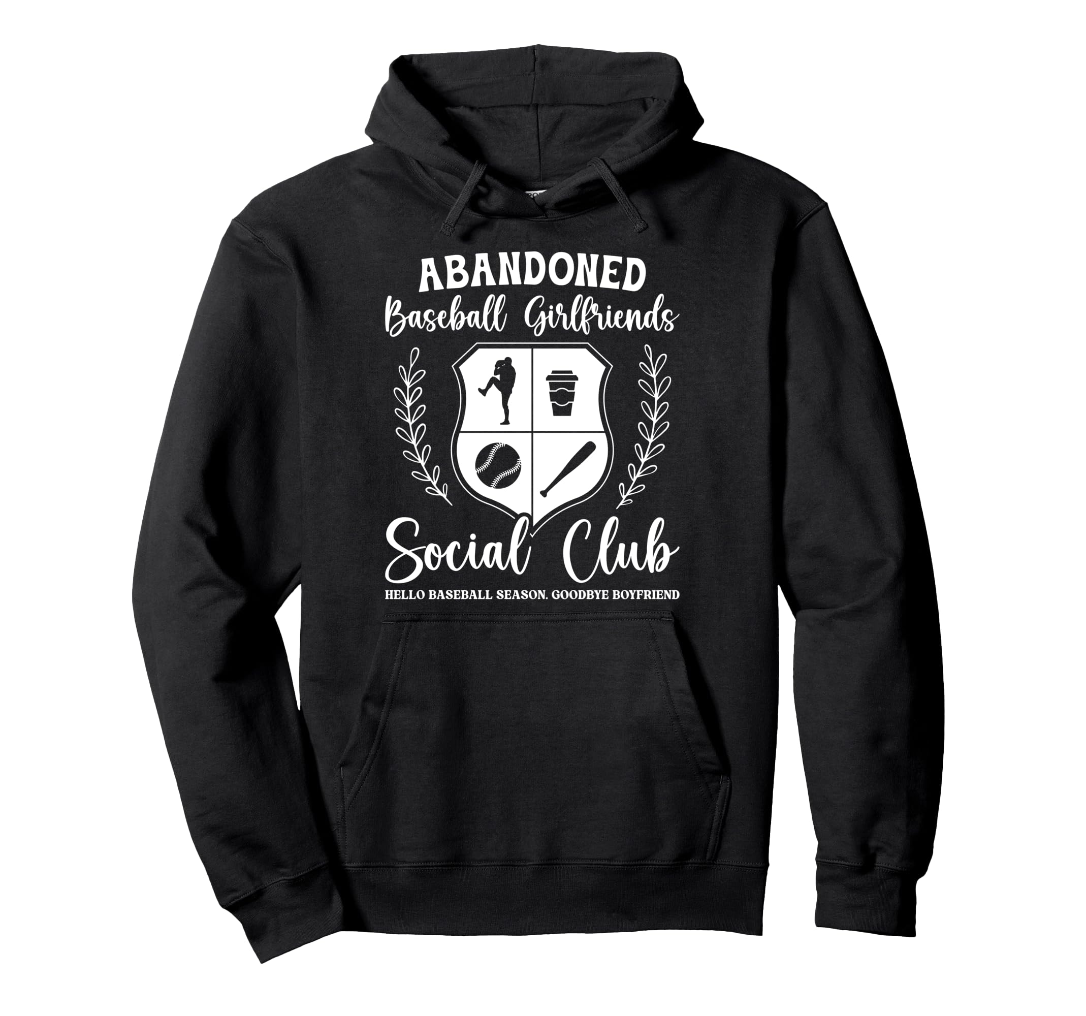 Abandoned Baseball Girlfriend Baseball Hoodie - Trendy Graphic for Adults - T-Shirt, Sweatshirt, Hoodie