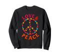 60S 70S Flower Power Groovy Love Sweatshirt - Casual Everyday Wear Unisex - T-Shirt, Sweatshirt, Hoodie