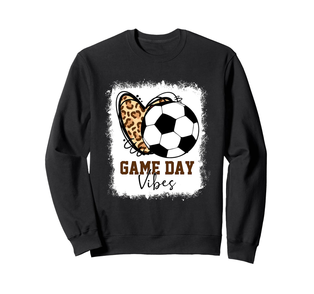 Bleached Soccer Game Day Vibes Sweatshirt - Trendy Graphic for Adults - T-Shirt, Sweatshirt, Hoodie