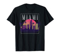 Vaporwave Miami City Skyline 80S 90S T-Shirt - Novelty Apparel Men Women - T-Shirt, Sweatshirt, Hoodie