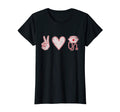 Womens Peace Love Nursing Distressed T-Shirt - Custom Art Print Men Women - T-Shirt, Sweatshirt, Hoodie