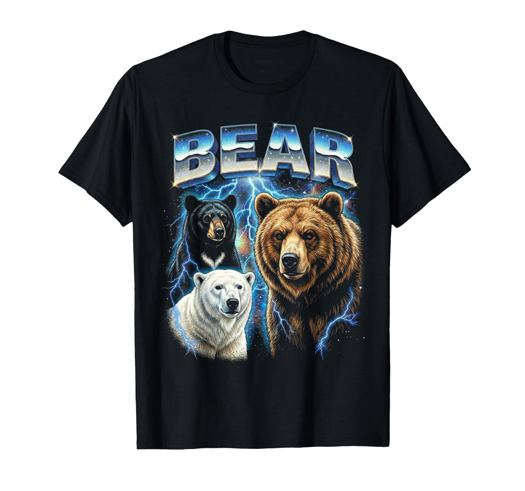 Bear 80S Funny Bear Wildlife 90S T-Shirt - Unique Graphic for Adults - T-Shirt, Sweatshirt, Hoodie