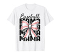 Baseball Mama Coquette Bow Baseball Lover T-Shirt - Unique Graphic Unisex - T-Shirt, Sweatshirt, Hoodie