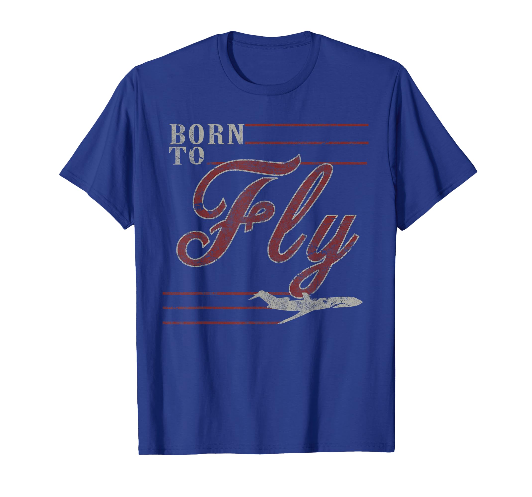 Born To Fly 727 Airplane Distressed T-Shirt - Aesthetic Graphic Unisex - T-Shirt, Sweatshirt, Hoodie