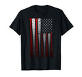 Distressed Baseball Softball American Flag T-Shirt - Trendy Graphic Unisex - T-Shirt, Sweatshirt, Hoodie