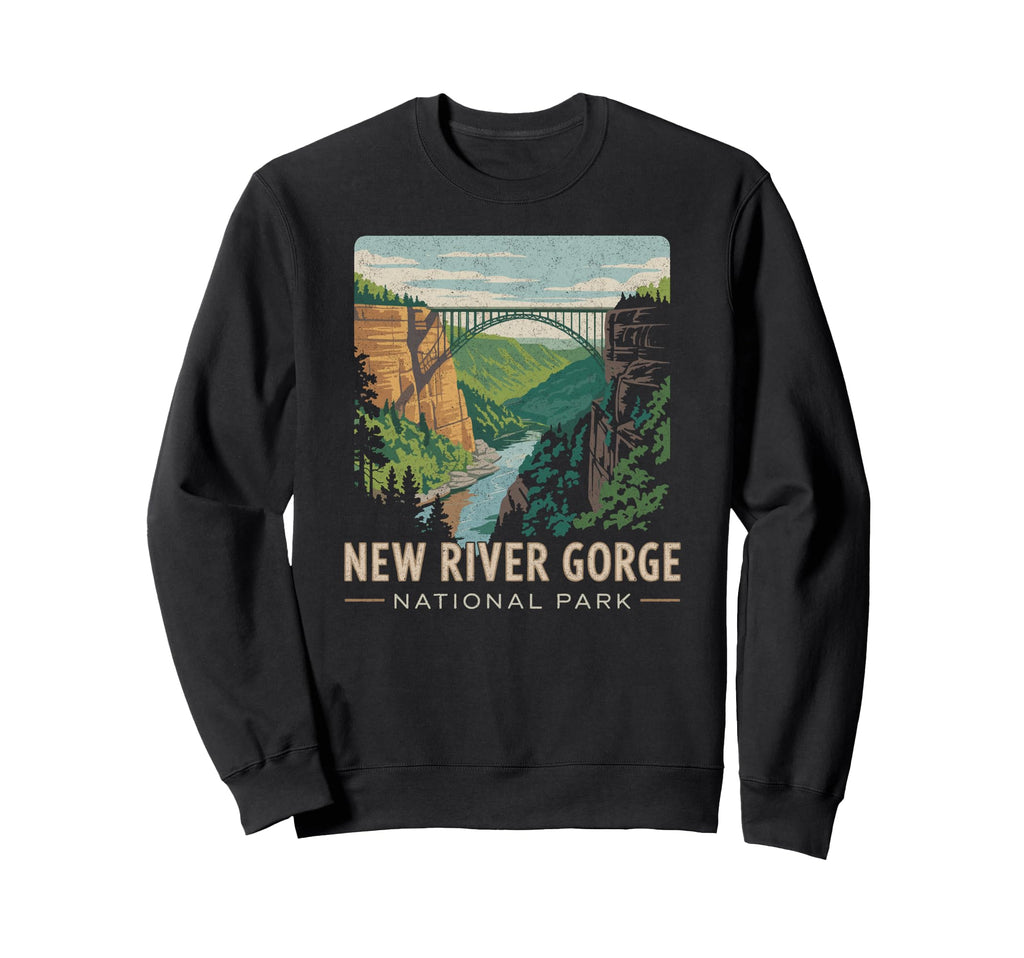 New River Gorge National Park Sweatshirt - Trendy Graphic for Adults - T-Shirt, Sweatshirt, Hoodie