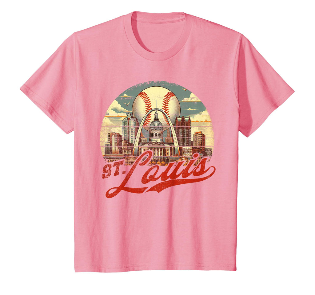St Louis Baseball American Us Flag T-Shirt - Unique Graphic for Adults - T-Shirt, Sweatshirt, Hoodie