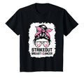 Strike Out Breast Cancer Baseball Mom T-Shirt - Minimalist Print Unisex - T-Shirt, Sweatshirt, Hoodie