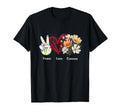 Peace Love Cosmos Flower Hippie Lover T-Shirt - Trendy Graphic for Adults - T-Shirt, Sweatshirt, Hoodie