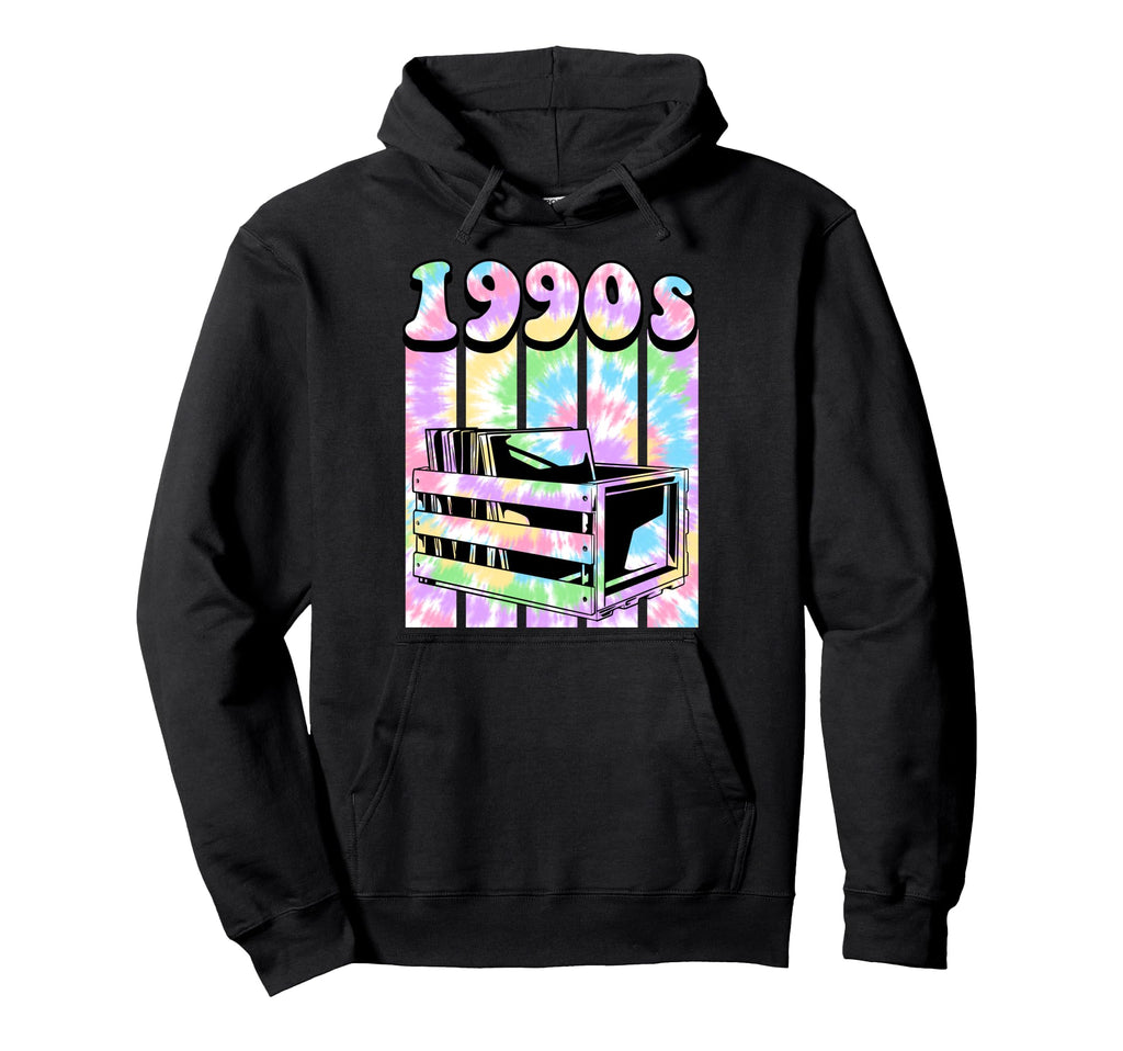 1990S Vinyl Records Back To 90S Hoodie - Custom Art Print Unisex - T-Shirt, Sweatshirt, Hoodie