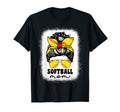 Softball Mom Messy Bun Catcher Pitcher T-Shirt - Fun Novelty Design Unisex - T-Shirt, Sweatshirt, Hoodie